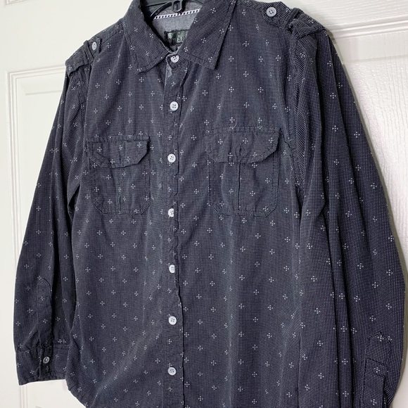 Steve’s Jeans Printed Button Up Long Sleeve Top Size Boy’s 10/12 - Picture 2 of 9
